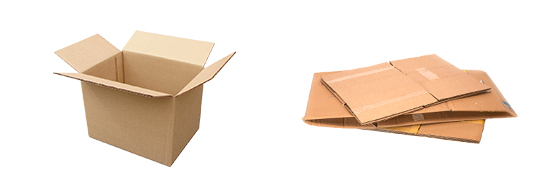 Flattened Cardboard Image