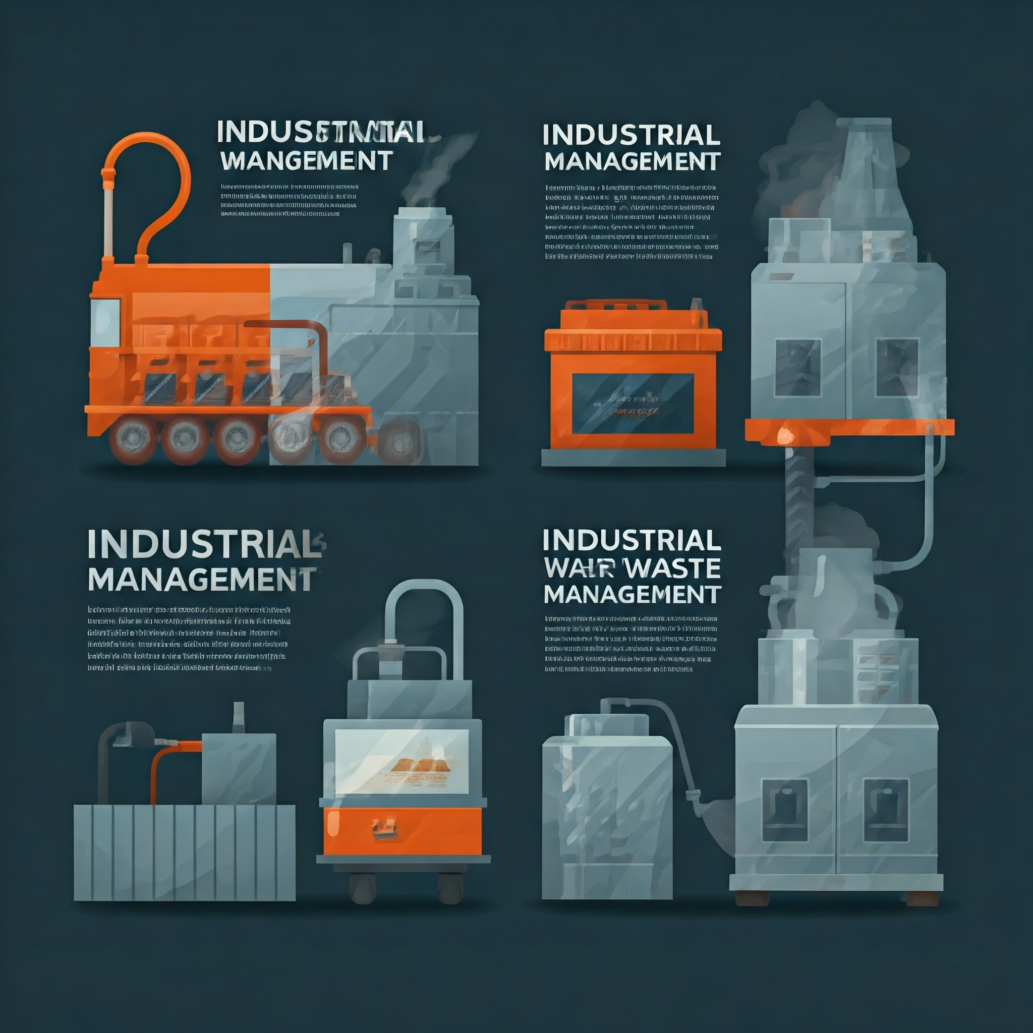 Industrial Waste Management Info Graphic